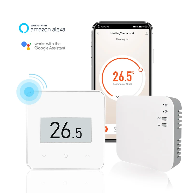 E-top Новый дизайн E-ink дисплей предательство комнатный термостат для газового котла системы напольного отопления