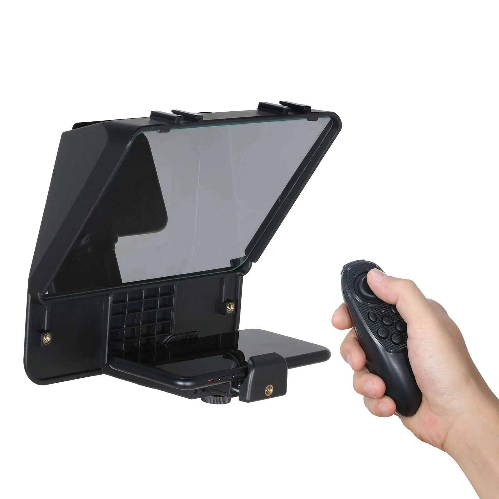 splitter glass Universal Portable Teleprompter Prompter for Smartphone/Tablet/DSLR Camera