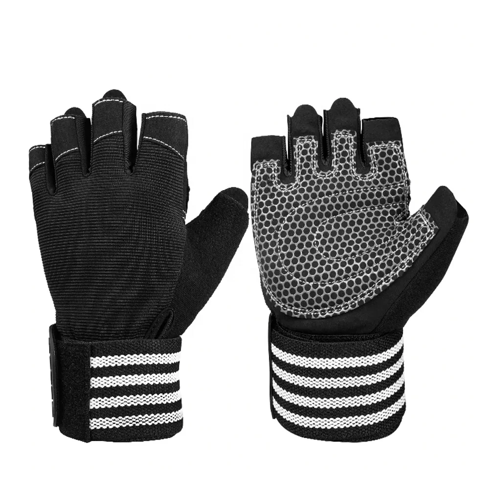 Weightlifting Men/Women Half Finger Gloves Gym Workout Training Bodybuilding Gloves Dumbbell Fitness Half Finger Gloves