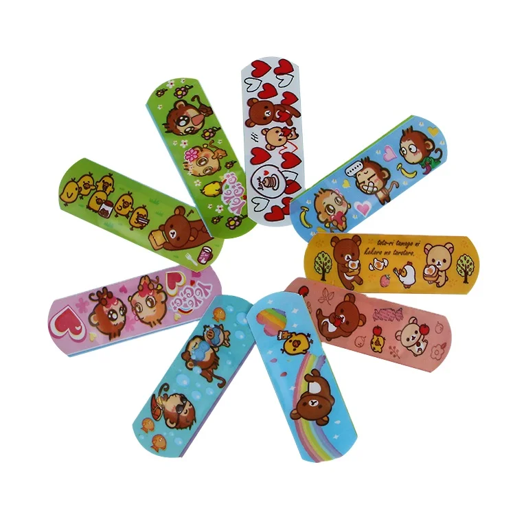 Factory Custom Printed Cute Kid Medical Waterproof First Aid Wound Adhesive Bandage Plaster Suppliers