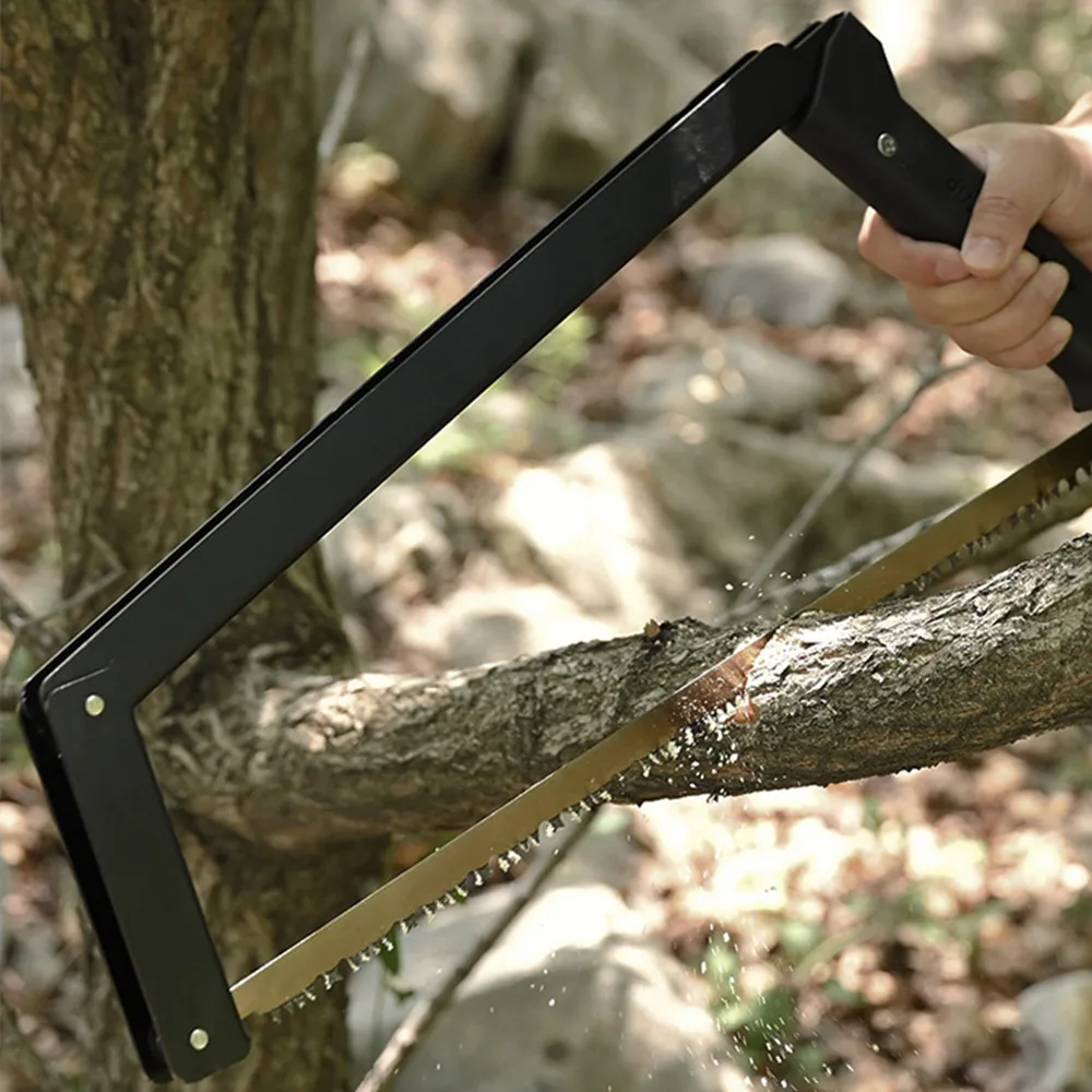Multiductional Folding Wood Saw Aluminium alloy Handsaw SUS 304 Blade Mini Garden Bucksaw for Survival Hand Tools