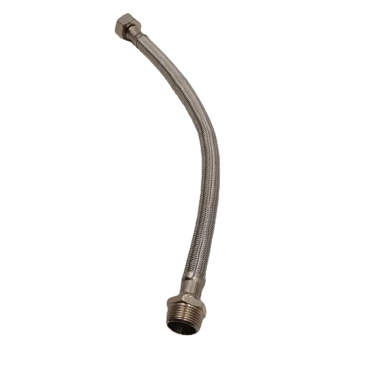 F1/2xM1/2 50cm Stainless Steel Braided Water Hose with EPDM Inner