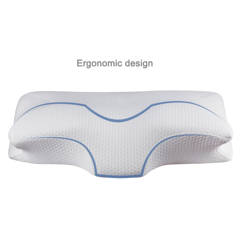 Side back stomach sleeper memory foam contour orthopedic cervical pillow for neck pain
