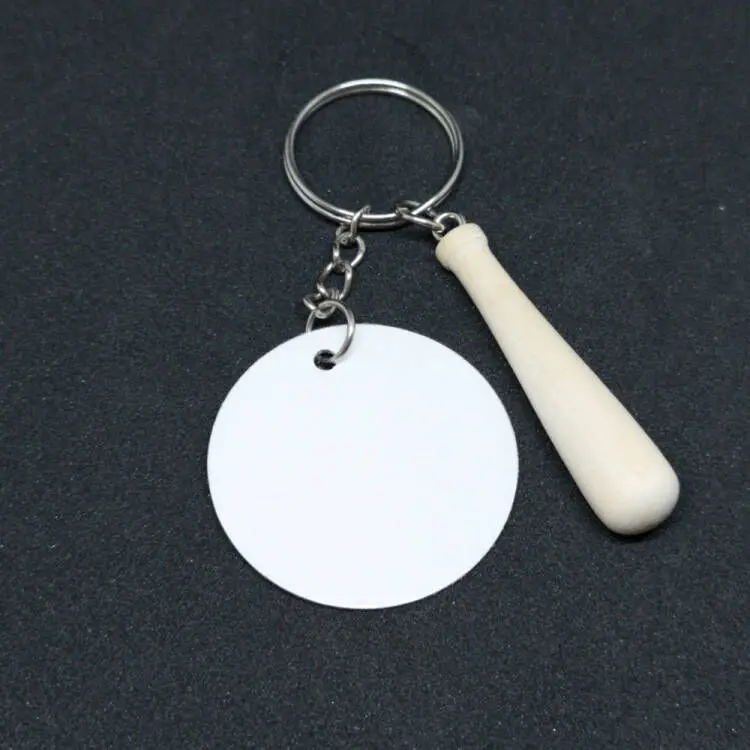 Souvenirs Gifts Customized Key Chain Sublimation Blanks Mini Baseball Keychain