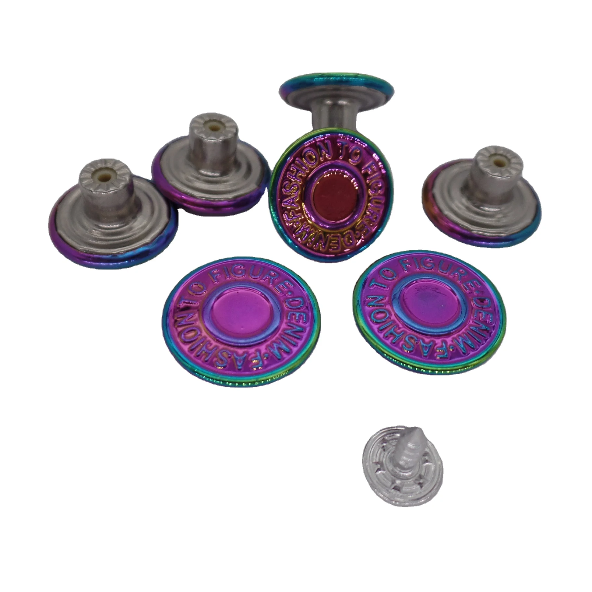 Top Quality Promotional Colorful Custom Jeans Buttons And Rivets Fancy Buttons For Clothes