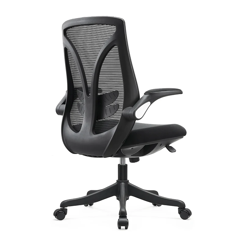Modern Meeting Room Swivel Task Chair Conference Flip-up Armrest Office Chairs For Staff Use