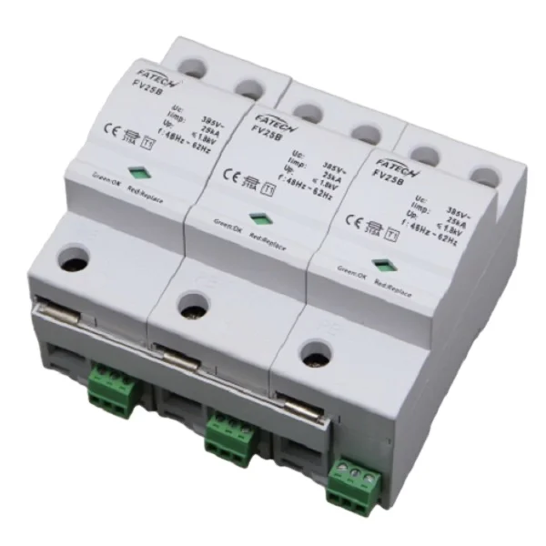 Iimp=25ka 3p 275vac surge protector china factory with ce