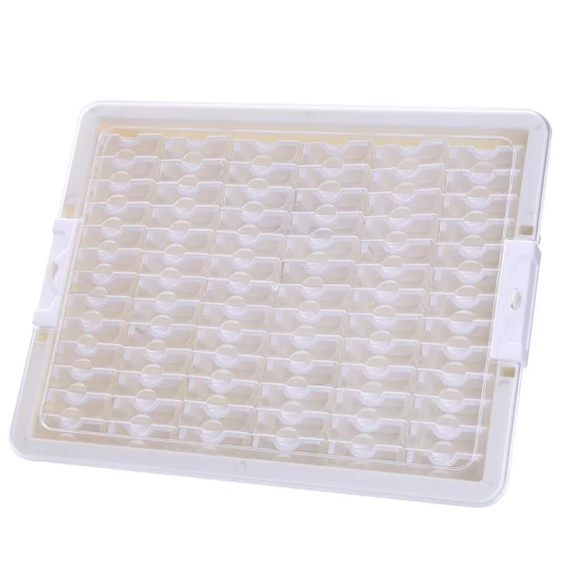 78 Grids Nail Organizer Storage Box Clear  for Diamond  Painting Nail Salon Manicure Tool