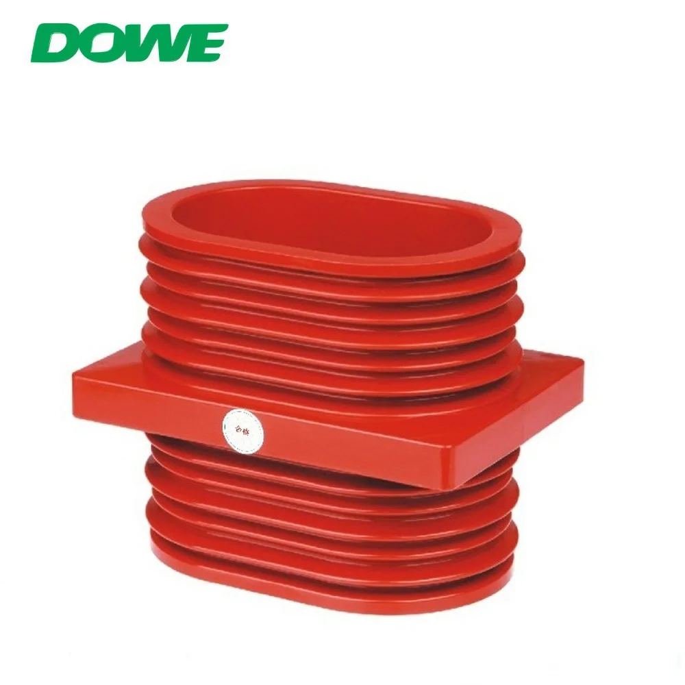 YUEQING DOWE High Quality Epoxy Resin Casting High Voltage Red TG3-10Q 110x180 Indoor Insulator Bushing