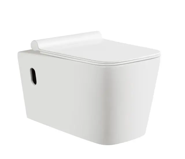 European Wall Mounted Toilet Bowl Modern Ceramic Bathroom Concealed Cistern Suspended Wc Wall Hung Toilets With Rimless