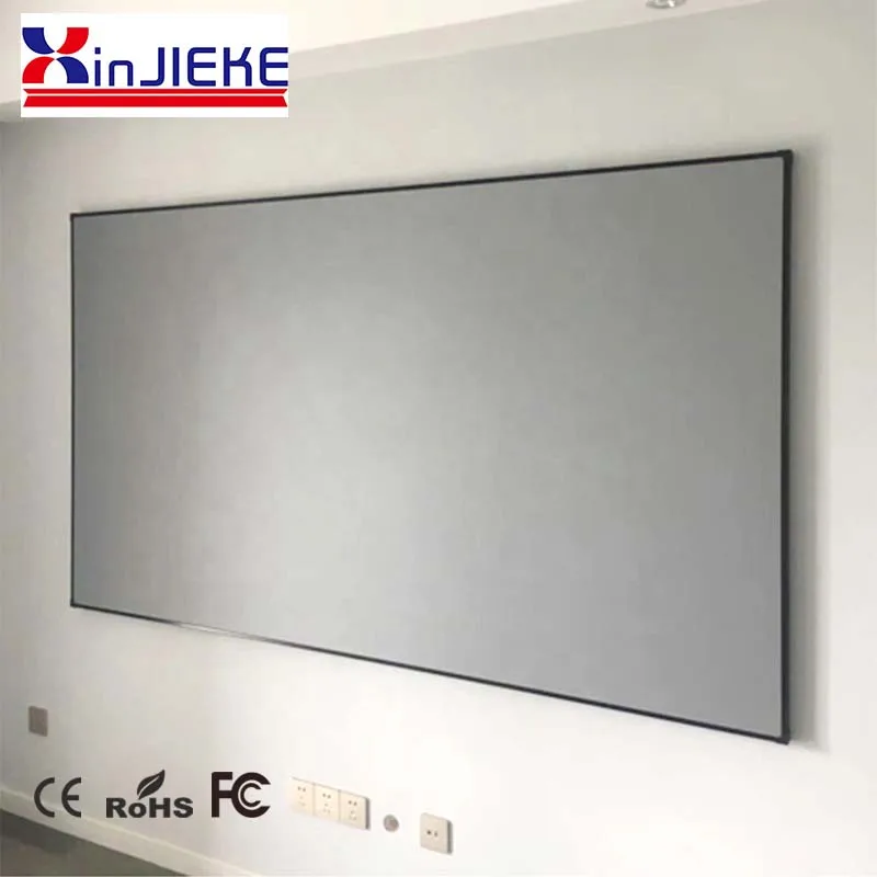 ALR Projection screens Soft PVC Ambient Light Rejecting Fabric, 110inch 16:9, Edge 1cm Fixed Frame Projector Screen