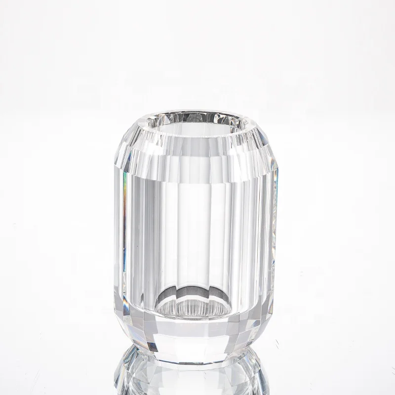 Индивидуальный кристальный подсвечник Donoucls, оптовая продажа в Pujiang 4,3 'dia X 1,2' H, оптовая продажа