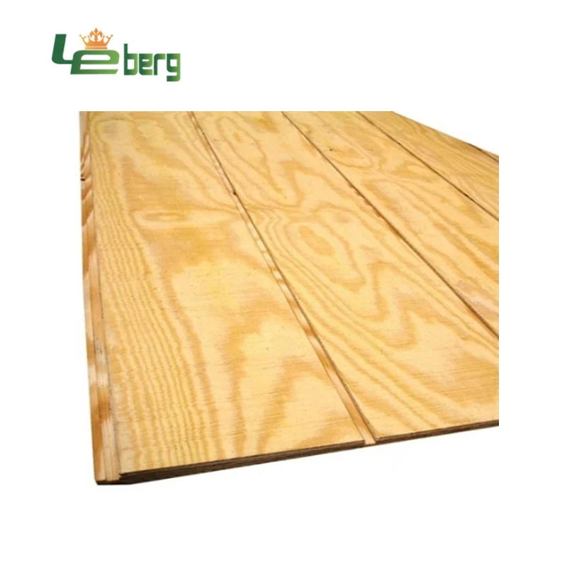 Grooved Pine T1-11 Plywood Board Treated 9mm 12mm 15mm