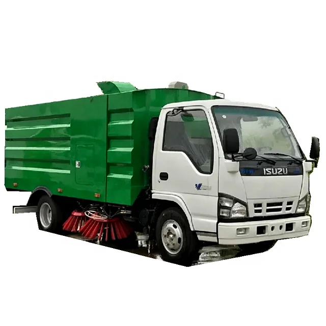 isuzu 130hp Street Cleaner Truck  5m3 Vacuum Road Sweeper Vehicle for sale