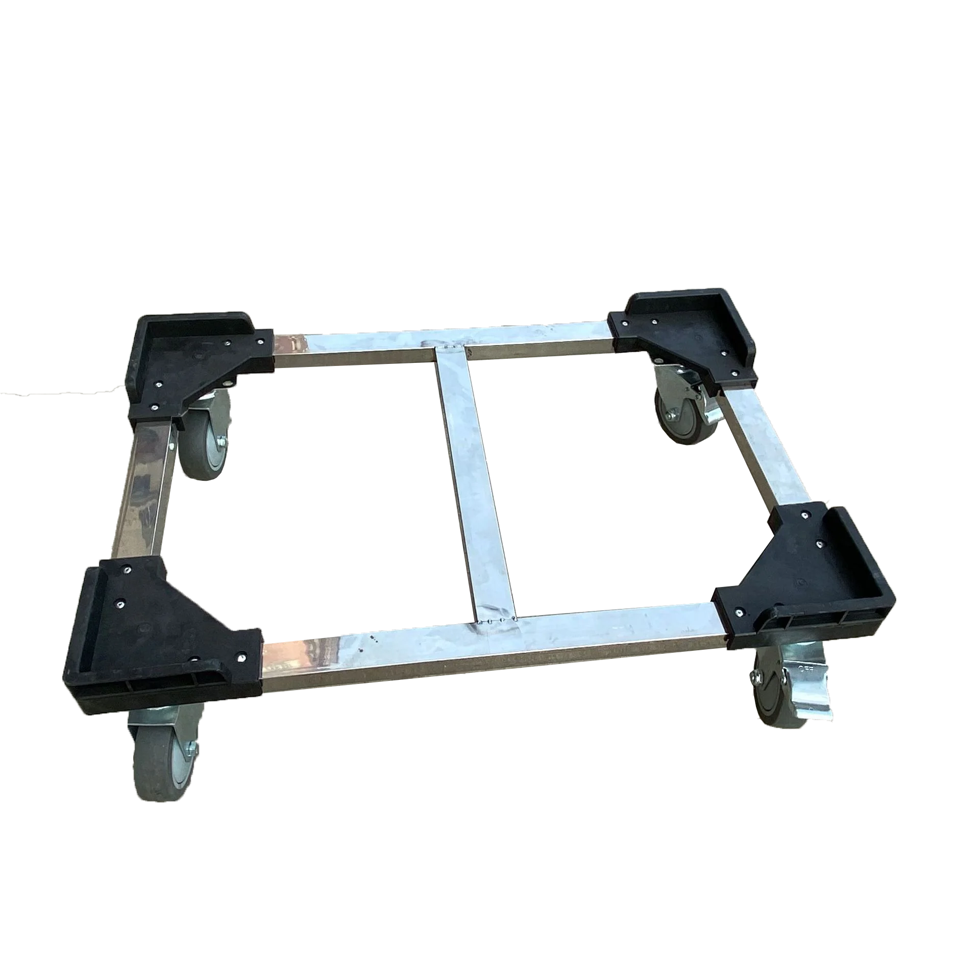 Customize detachable ESD stainless steel aluminum plastic moving crates box dolly for logistics turnover