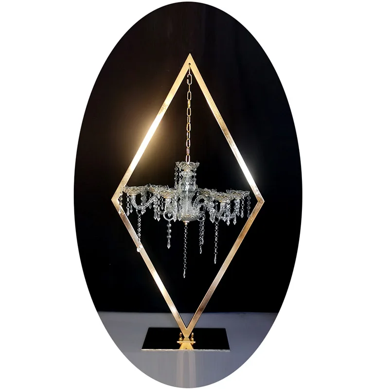 Luxury metal gold candle stick holder decorative tall candelabra candle holder for wedding table centerpieces