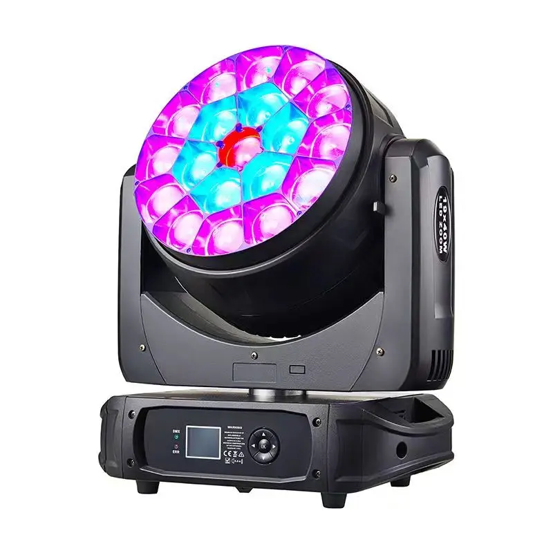 19x40W RGBW Zoom Wash Bee Eye LED Moving Head Led Stage Lights b-eye k15 Wash With Zoom 4.5-45 Degree For Wedding Event Party