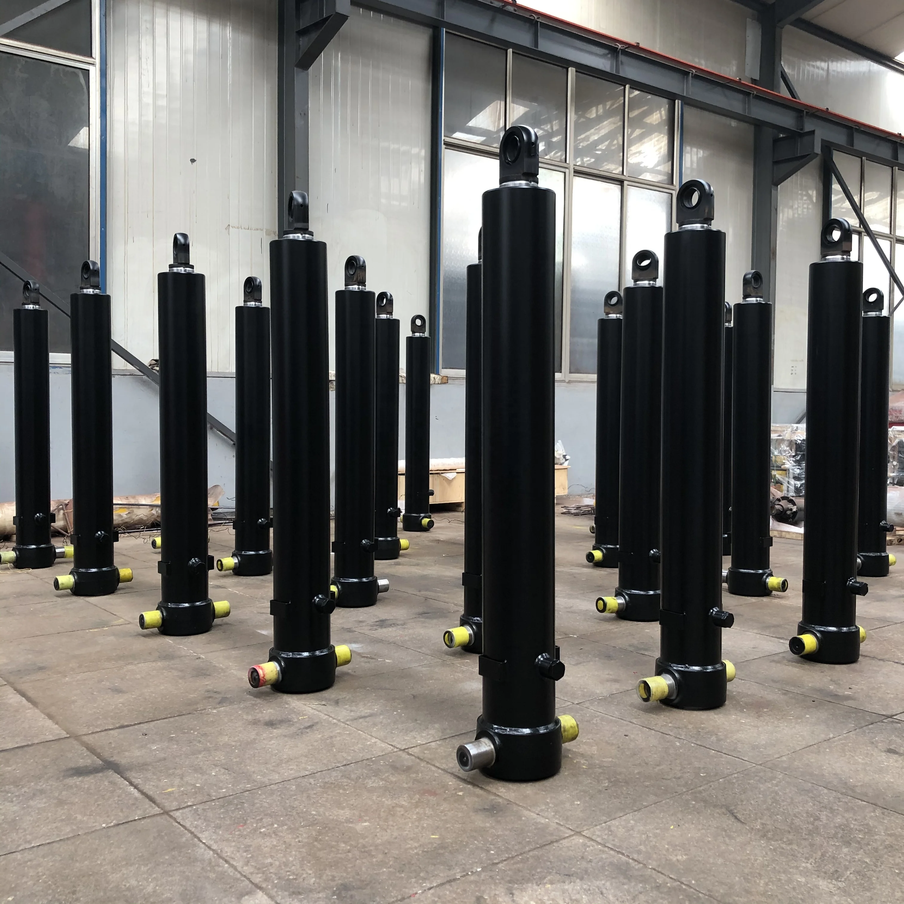 pushing double acting cylinder Parker type customized cylinders Hydraulic cylinders manufacturer for dump truck in shandong xingtian XINGTIAN hydraulics mining truck hydraulic cylinder