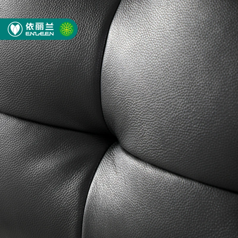 Manufacturer High Quality Modern Cow Leather Soft Bed in Queen King Size for Bedroom Furniture Ottoman Bed Made in China