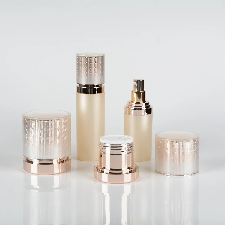 
Chinese cosmetic packaging acrylic 200ml airless bottle 50ml plastic jars 