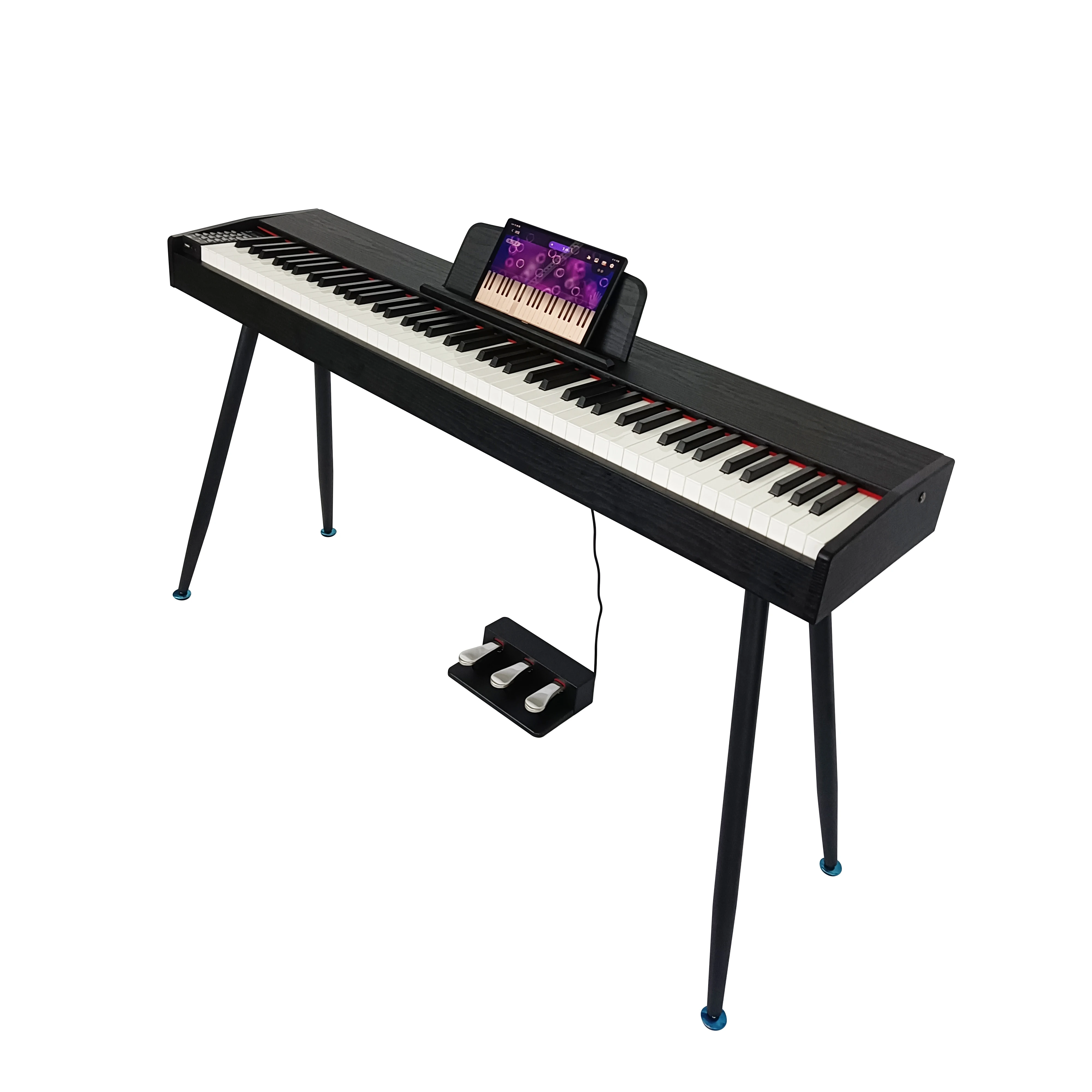 Badu music weighted piano 88-keys wooden digital piano beginners musical instruments Piano with hammer action for sale