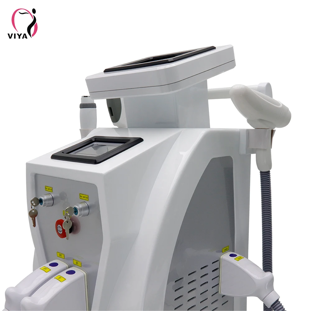 OPT01 3 IN 1 hair/tattoo removal beauty machine Laser+IPL+Cold RF equipment