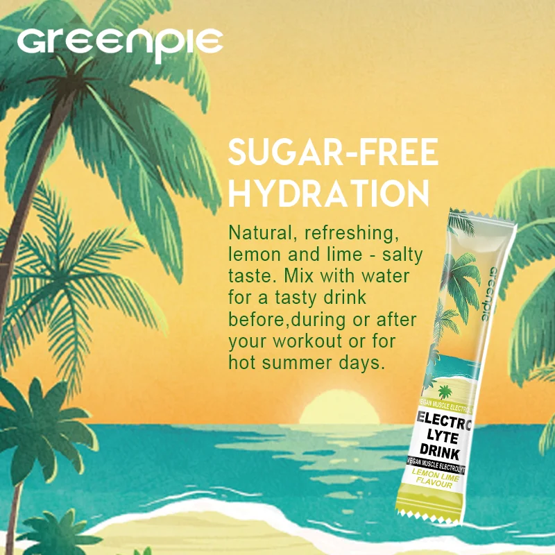 Greenpie Customization Magnesium Potassium Hydration Drink Mix Electrolytes Powder for Boost Endurance Fatigue Supplement