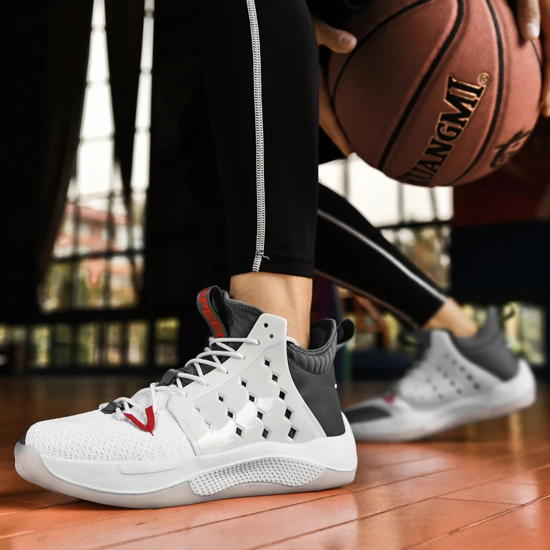 New Trendy Sport Shoes Sneaker Casual Breathable Sport Shoes Comfortable Basketball Shoes for Men MD Mesh Sports Leisure 1 Pair