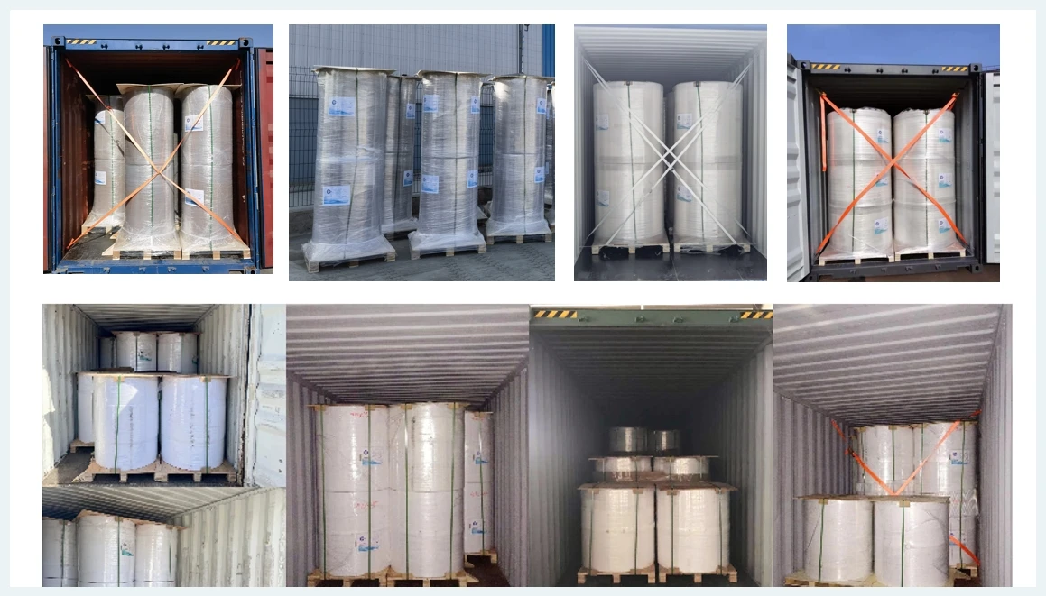 BPA Free Black Image High smoothness adhesive thermal paper label  Jumbo Thermal Paper Roll