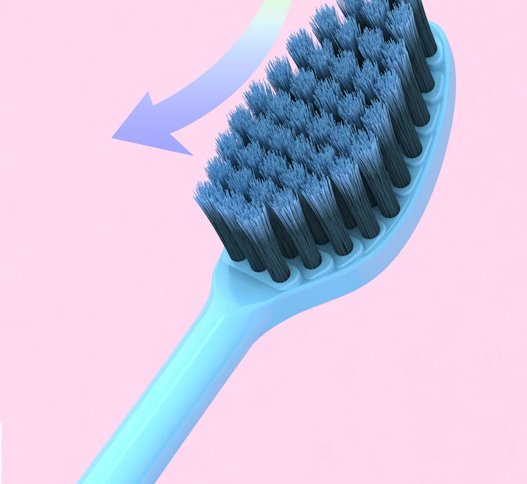 Custom Cheap Biodegradable Ultra Soft Bristle Manual Adult Toothbrush Manufacturer Production Line Arch Head Toothbrushes