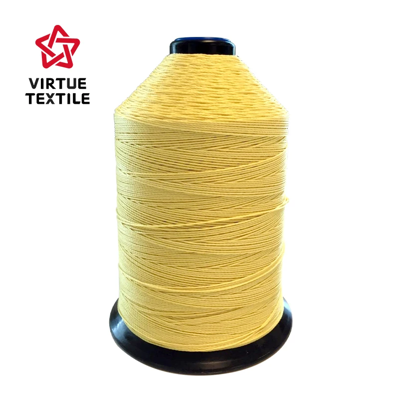 Virtue Textile High Quality 1414 Para Aramid Yarn/Sewing Thread 200d/2 400d/2 for Fire Resistant Air Bag Industrial Gloves