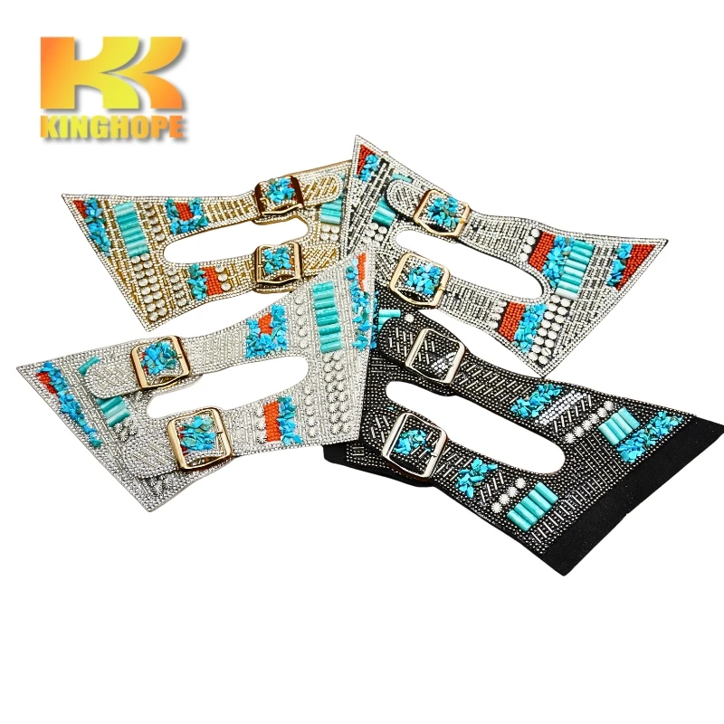 2024 Fashion beautiful lady sandal upper semi vamp