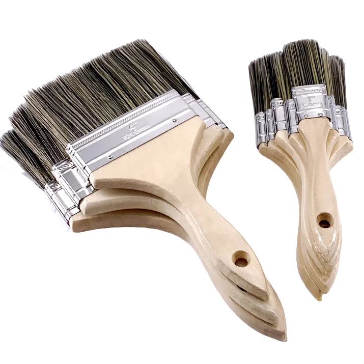 High-Grade and Factory Price Paint Brush White and Black Bristle for Any Paints and House Decoration