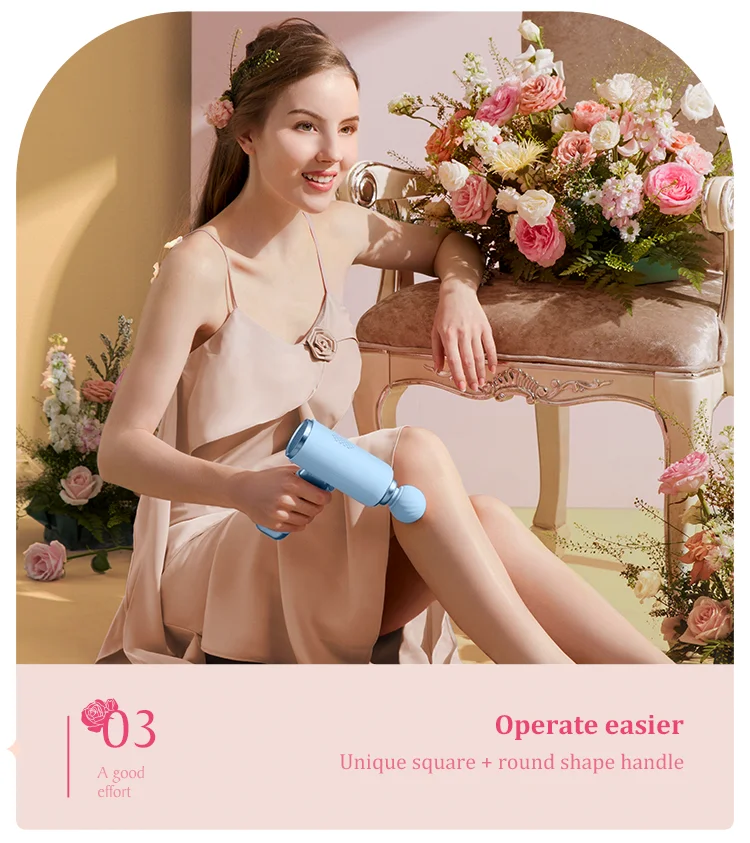 MORY Vibrating Cordless Brushless Gym Gun Massager Powerful Percussion Dropshipping Mini Muscle Massage Gun with LCD Screen