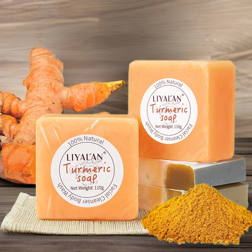 Оптовая продажа молоко куркумы и мед Кожевенная кислота мыло для лица отбеливания кожи