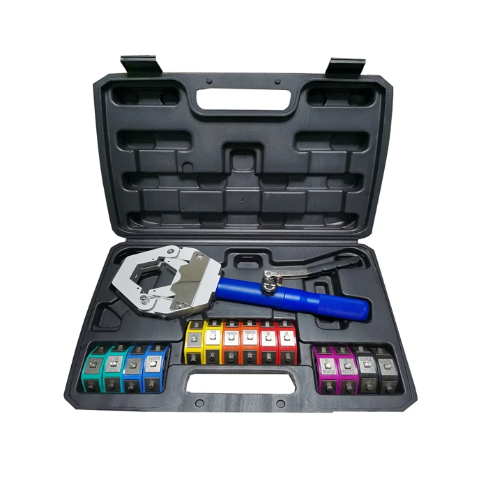 Portable manual ac hose crimper hand tool