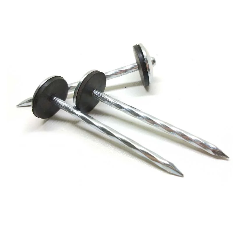 low price 25kg galvanized head umbrella roofing nails for steel roofing sheet