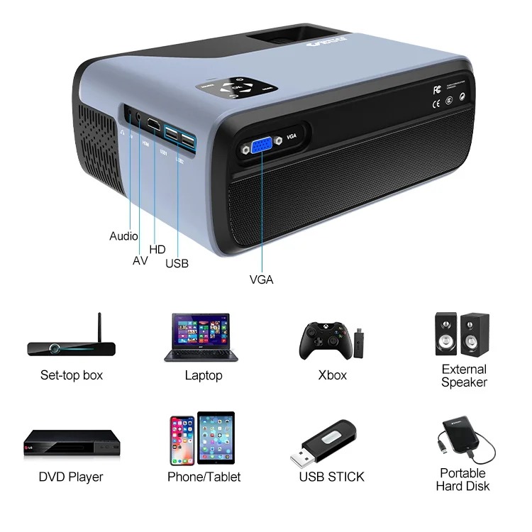 Светодиодный проектор для домашнего кинотеатра CAIWEI 700D + AB Smart Android WIFI 3D LCD видео Full HD 1080P