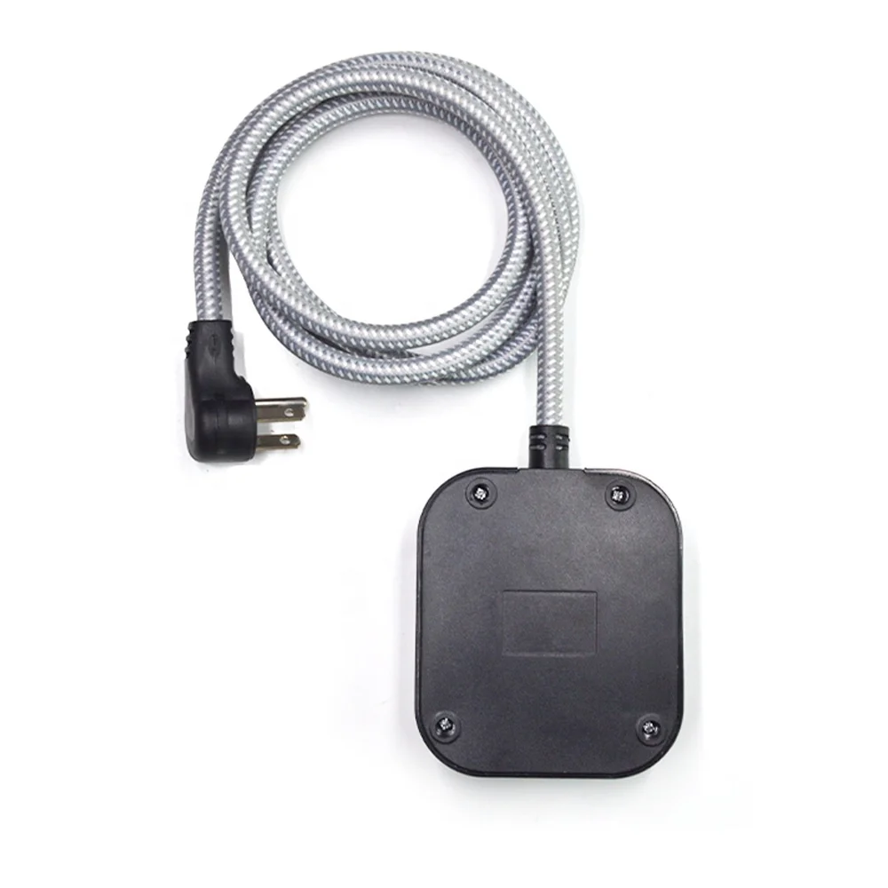 Американский стандартный удлинитель питания с USB C 3 выхода USB-порта 4 5 А плоская штепсельная зарядная станция для рабочего стола плетеным удлинителем 6