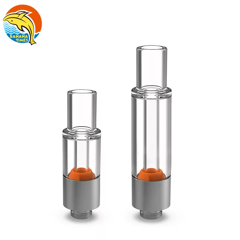 2021 top selling 510 cartridge empty 1ml vape oil cartridge Banana Times AG02 glass cartridges with packaging