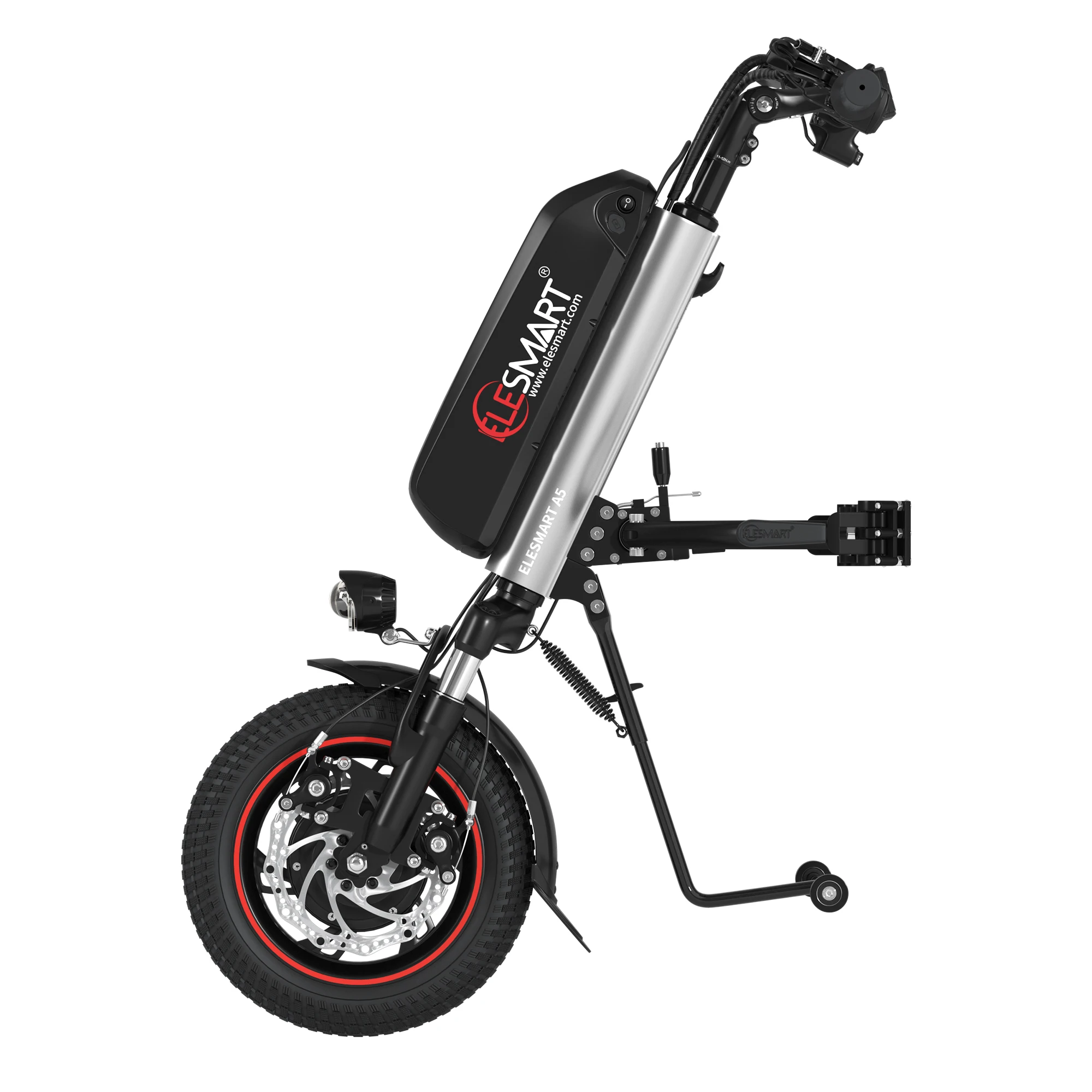 Health care supplies electric handcycle 12 inch 36V 12.8Ah electric wheelchair tractor with disk brake