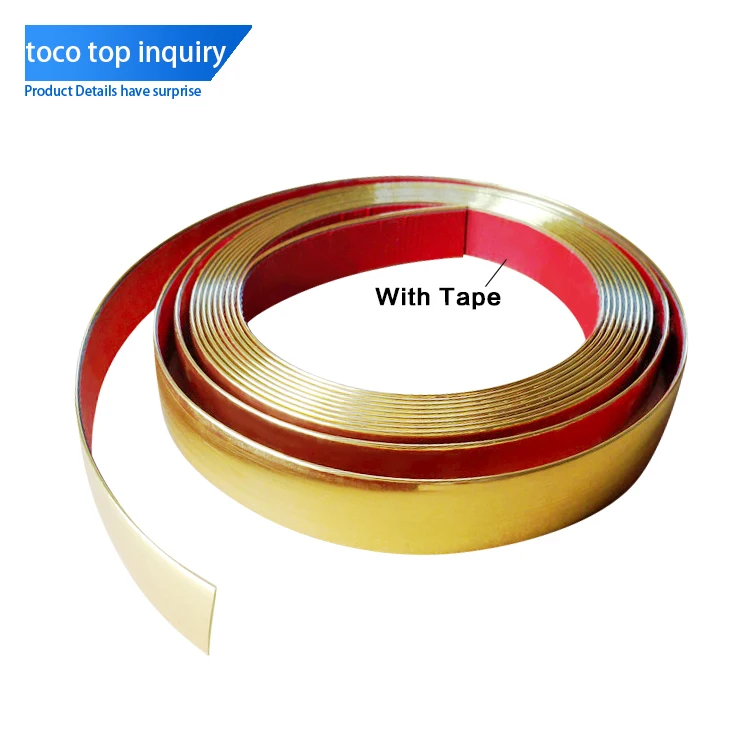 Toco High Gloss Furniture Accessory 5mm Thick Abs Wpc Door Masking Tape Dual Tone Upvc Round Table U Shape Stair Edge Banding