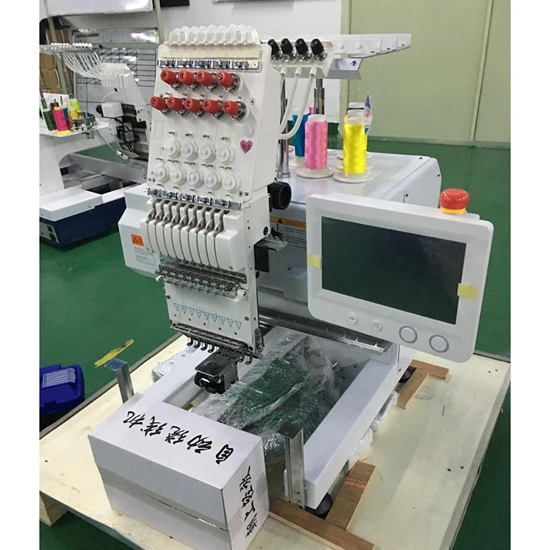 Factory sale directly 12/15 needles single head sewing computerized embroidery machine prices for sale