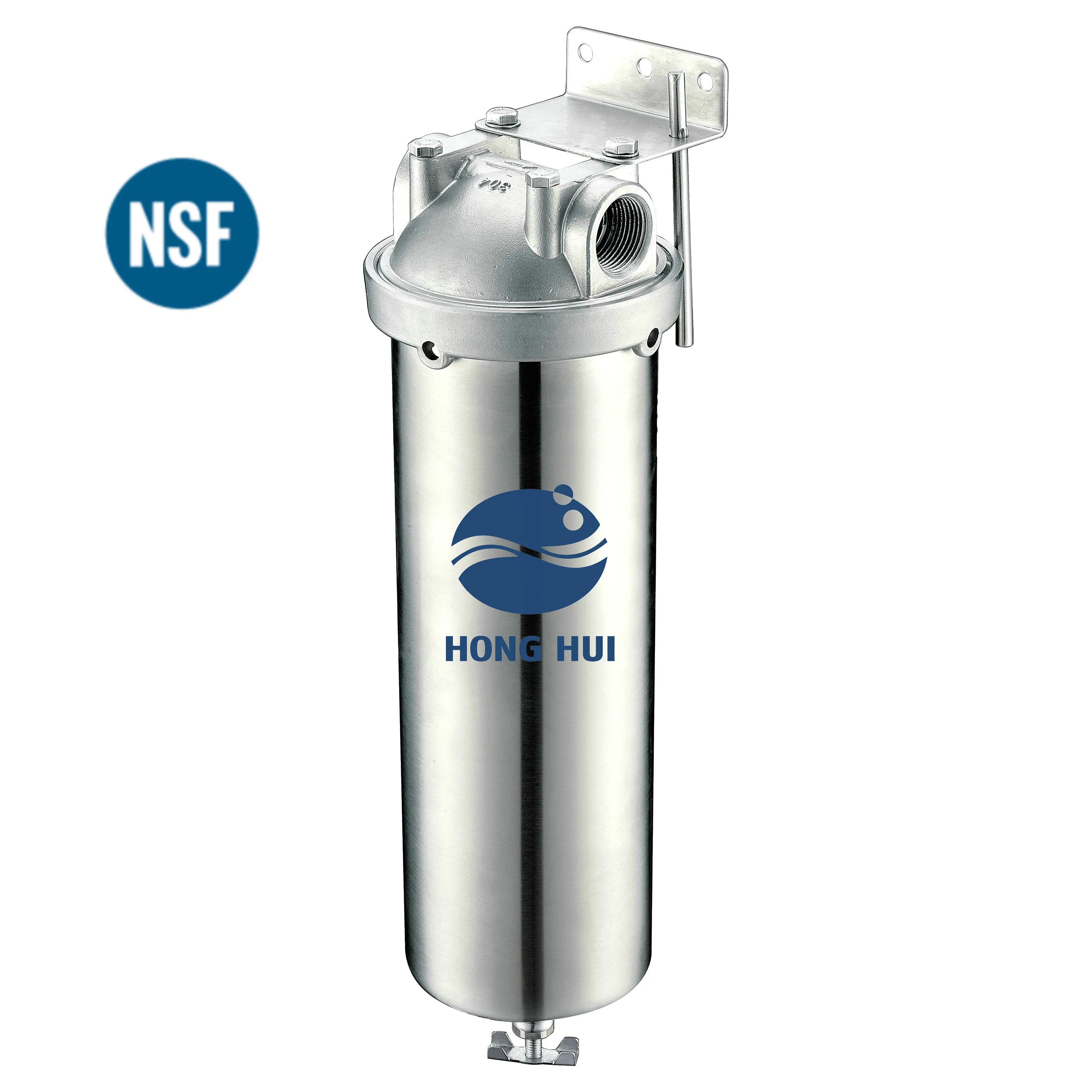 HONG HUI NSF Certified HMS-10A Housewhole Stainless Steel Filter Water Purifier Water Filter Housing