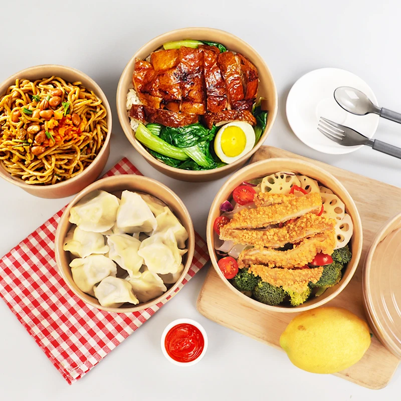 kraft paper soup container take away soup noodle containers kraft supplies soup cup paper food containers food paper bowl