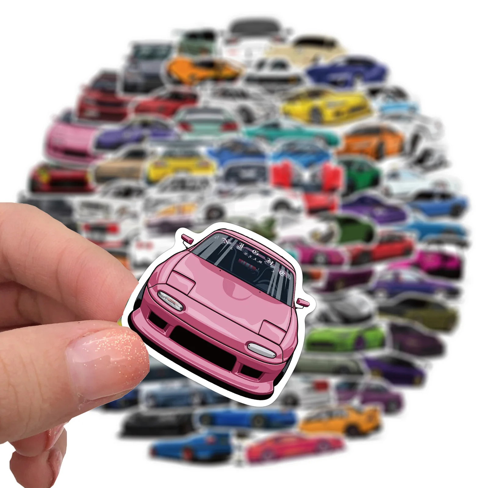100 PCS Waterproof Luggage Skateboard Laptop Graffiti Anime Cartoon car Stickers