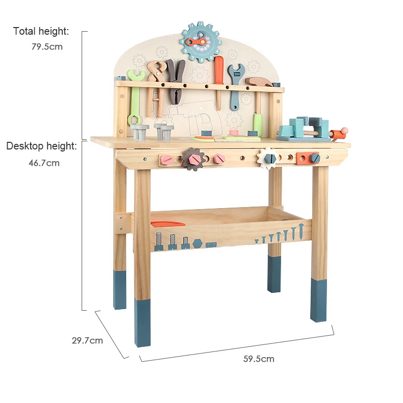 Kids Multifunction Wood Simulation Kids Tool Set Toy Diy Handmade  Play House Toys Early Education Toy