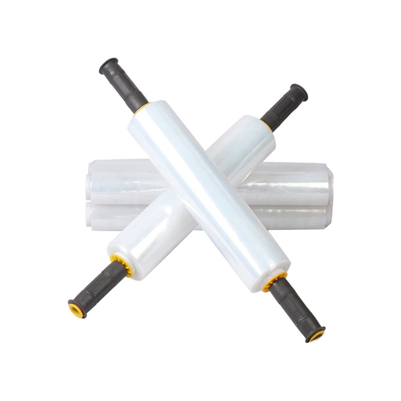 Handle Use lldpe Plastic Packing Pallet Wrapping Film Jumbo Stretch Film Roll