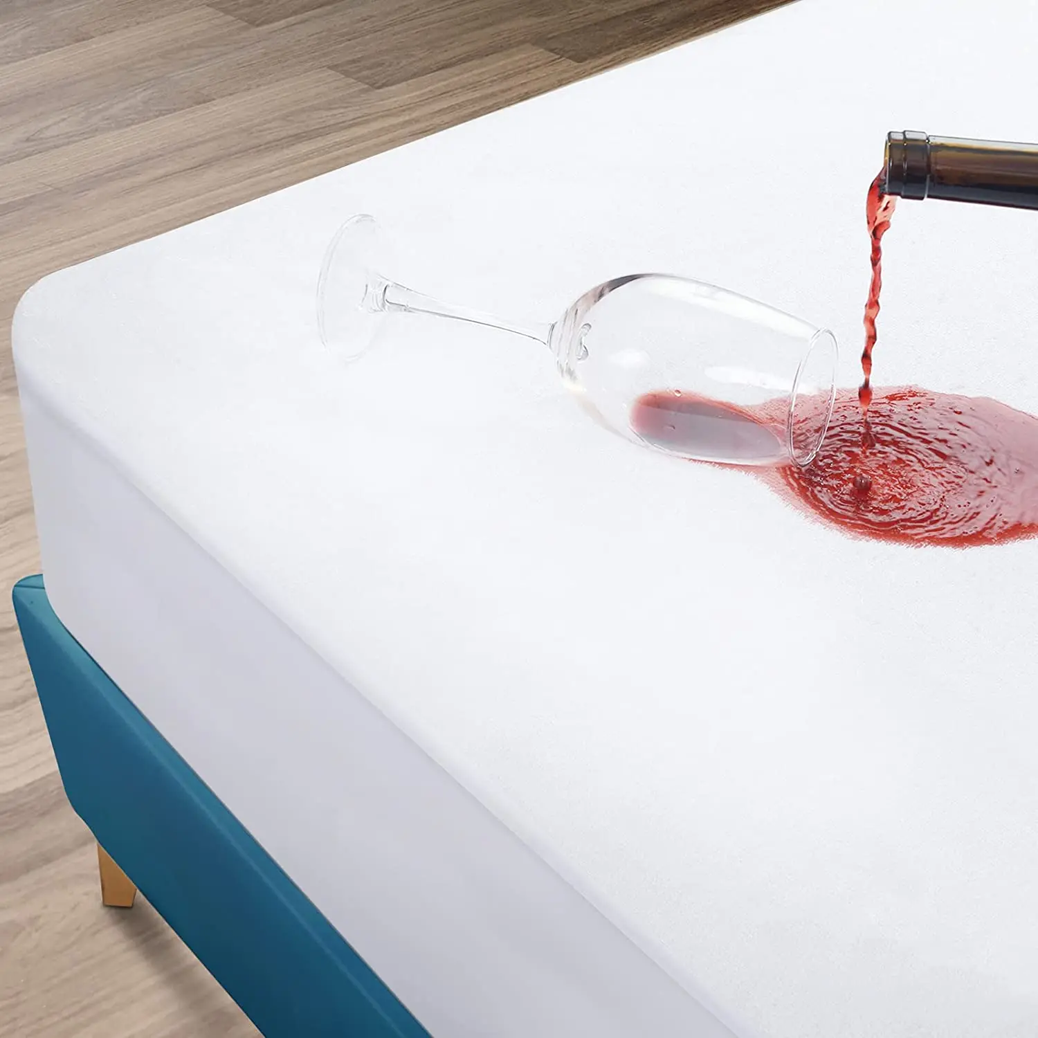 100% хлопок гипоаллергенный махровый матрас защита Водонепроницаемый