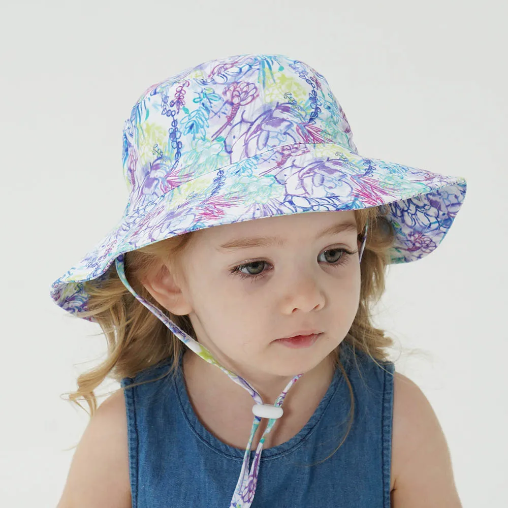 Summer Baby Sun Hat Breathable Mesh Boys Girls Bucket Hats Outdoor Solid Color Kids Panama Children Beach Fisherman Hat